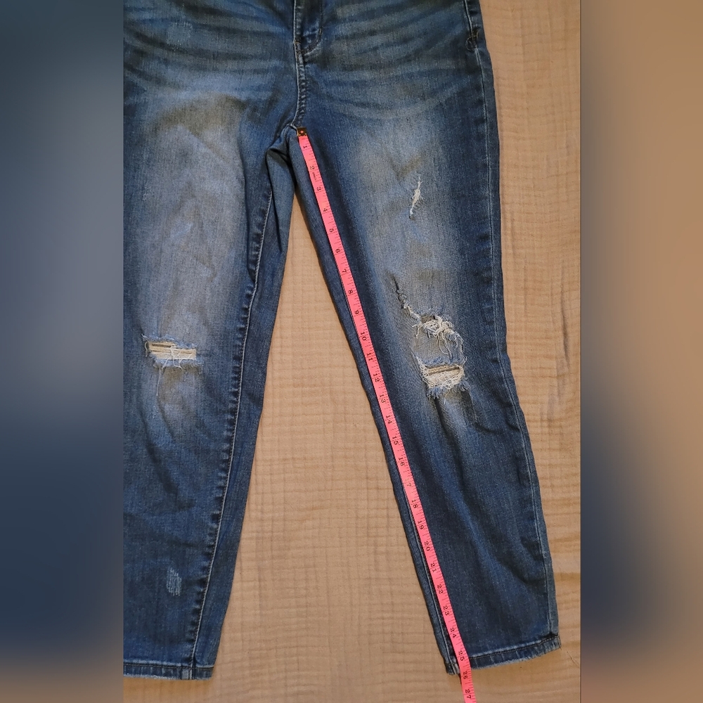 Judy Blue Relaxed Fit Dark Wash Distressed Jeans Size 31 - Picture 7 of 10